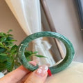 Natural Jadeite Bangle | 54.7mm | Width 13.6mm | #V547136000288