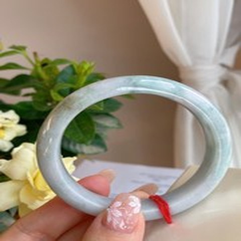 Natural Jadeite Bangle | 55mm | Width 12mm | #V550120000231