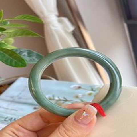 Natural Jadeite Bangle | 55mm | Width 12.5mm | #V550125000246
