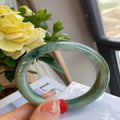 Natural Jadeite Bangle | 55mm | Width 14.2mm | #V550142000239