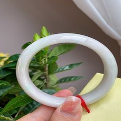 Natural Jadeite Bangle | 55mm | Width 14.4mm | #V550144000395