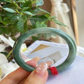 Natural Jadeite Bangle | 55.2mm | Width 8.9mm | #V552089000256