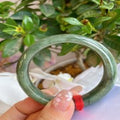 Natural Jadeite Bangle | 55.4mm | Width 15.3mm | #V554153000329