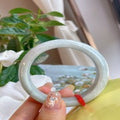 Natural Jadeite Bangle | 55.4mm | Width 15.3mm | #V554153000398