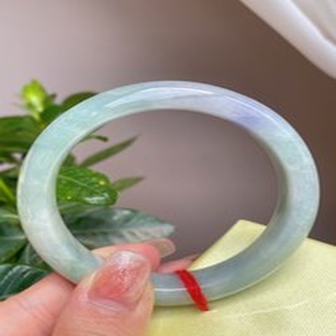 Natural Jadeite Bangle | 55.5mm | Width 11.7mm | #V555117000965