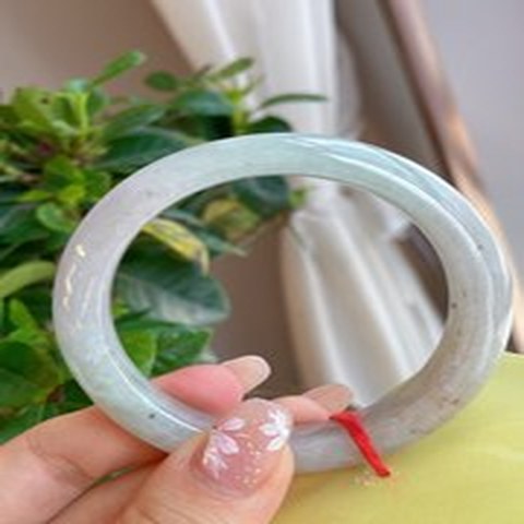 Natural Jadeite Bangle | 55.5mm | Width 12.1mm | #V555121000794