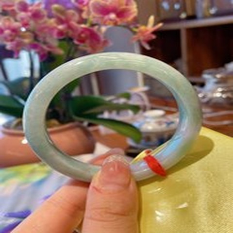 Natural Jadeite Bangle | 55.5mm | Width 12.1mm | #V555121000891