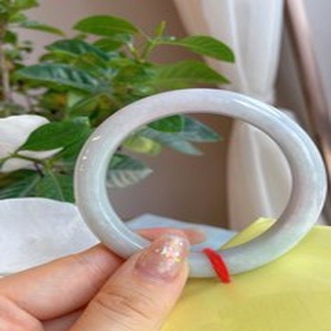 Natural Jadeite Bangle | 55.5mm | Width 12.2mm | #V555122000787