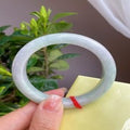 Natural Jadeite Bangle | 55.6mm | Width 11.6mm | #V556116000581