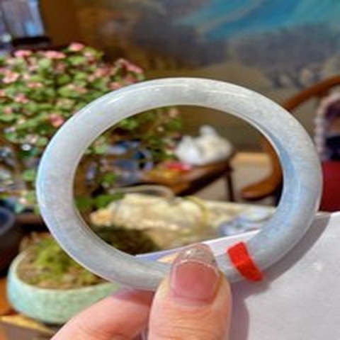 Natural Jadeite Bangle | 55.6mm | Width 11.9mm | #V556119000063