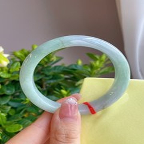 Natural Jadeite Bangle | 55.6mm | Width 12.7mm | #V556127000934