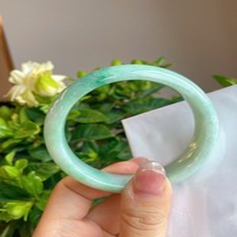 Natural Jadeite Bangle | 55.6mm | Width 15.5mm | #V556155000029