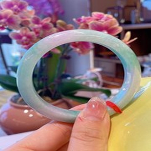 Natural Jadeite Bangle | 55.7mm | Width 11mm | #V557110000961