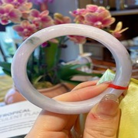 Natural Jadeite Bangle | 55.7mm | Width 12.7mm | #V557127000911