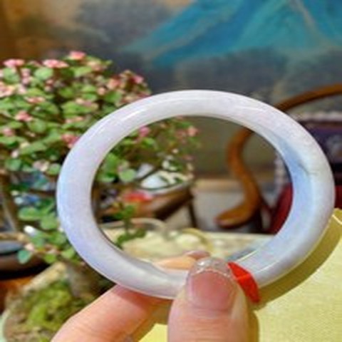 Natural Jadeite Bangle | 55.7mm | Width 14.7mm | #V557147000397