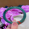 Natural Jadeite Bangle | 55.8mm | Width 12.3mm | #V558123000243