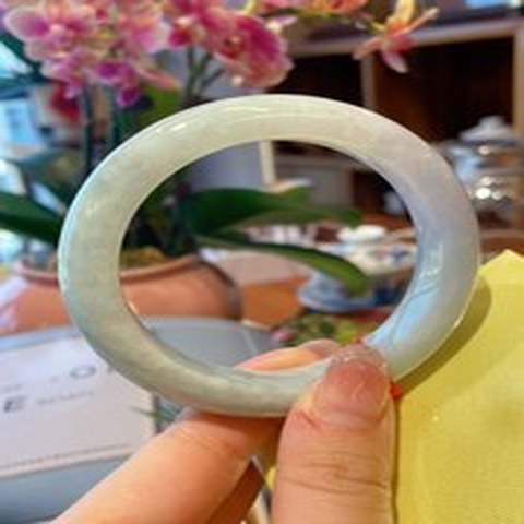 Natural Jadeite Bangle | 55.8mm | Width 12.9mm | #V558129000838