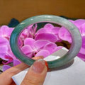 Natural Jadeite Bangle | 55.8mm | Width 13.7mm | #V558137000306