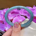 Natural Jadeite Bangle | 55.8mm | Width 14.7mm | #V558147000095