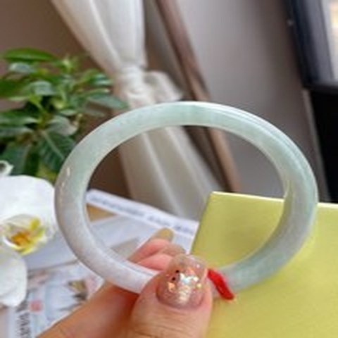 Natural Jadeite Bangle | 56mm | Width 10.7mm | #V560107000714