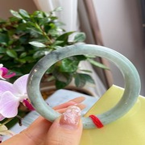 Natural Jadeite Bangle | 56mm | Width 11.2mm | #V560112000951