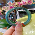 Natural Jadeite Bangle | 56mm | Width 12.5mm | #V560125000765