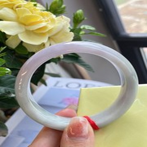 Natural Jadeite Bangle | 56mm | Width 12.7mm | #V560127000598