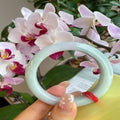 Natural Jadeite Bangle | 56mm | Width 13.5mm | #V560135000529