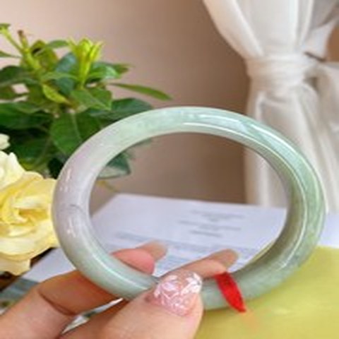 Natural Jadeite Bangle | 56mm | Width 13.8mm | #V560138000537