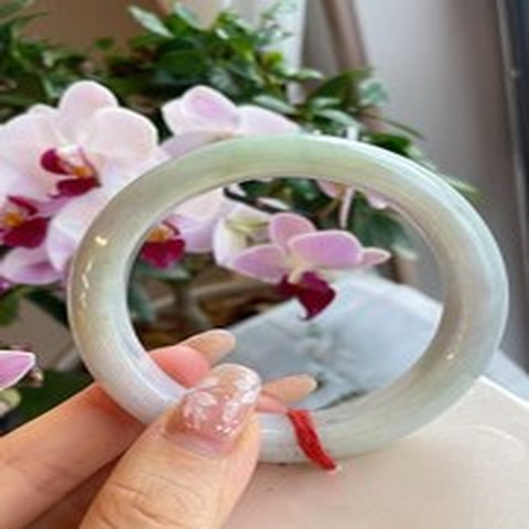Natural Jadeite Bangle | 56.1mm | Width 12.8mm | #V561128000278