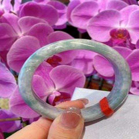 Natural Jadeite Bangle | 56.1mm | Width 14.5mm | #V561145000104