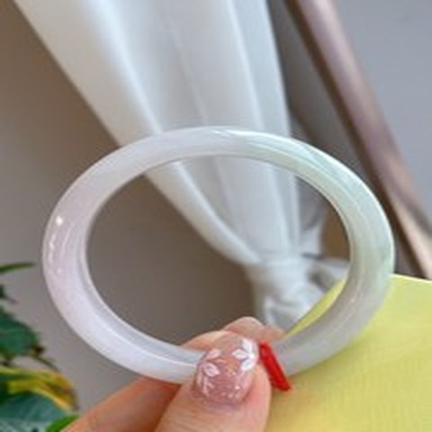 Natural Jadeite Bangle | 56.2mm | Width 11.4mm | #V562114000880