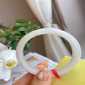 Natural Jadeite Bangle | 56.2mm | Width 13.5mm | #V562135000541