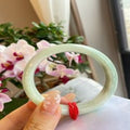 Natural Jadeite Bangle | 56.2mm | Width 16.4mm | #V562164000050
