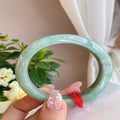 Natural Jadeite Bangle | 56.5mm | Width 13.5mm | #V565135000138