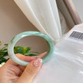 Natural Jadeite Bangle | 56.5mm | Width 13.6mm | #V565136000100