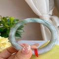 Natural Jadeite Bangle | 56.5mm | Width 15mm | #V565150000870