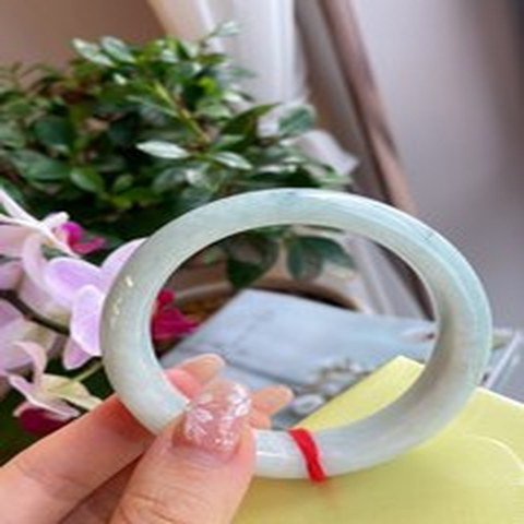 Natural Jadeite Bangle | 56.5mm | Width 15.6mm | #V565156000913