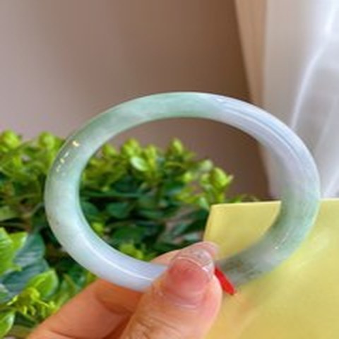 Natural Jadeite Bangle | 56.6mm | Width 13.6mm | #V566136000887