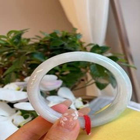 Natural Jadeite Bangle | 56.6mm | Width 14.2mm | #V566142000851