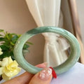 Natural Jadeite Bangle | 56.6mm | Width 15mm | #V566150000046