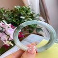 Natural Jadeite Bangle | 56.6mm | Width 15mm | #V566150000669