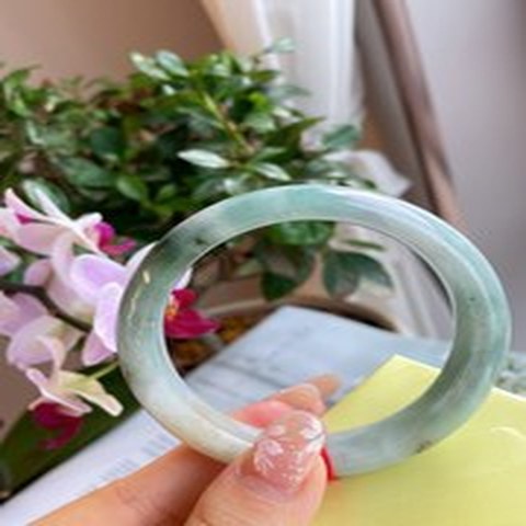 Natural Jadeite Bangle | 56.6mm | Width 15mm | #V566150000669
