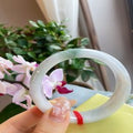 Natural Jadeite Bangle | 56.8mm | Width 14.8mm | #V568148000786