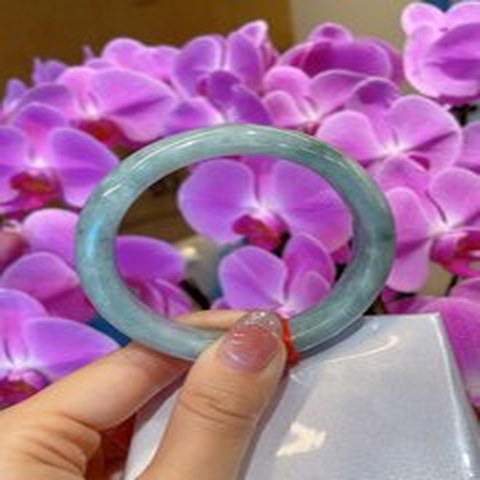 Natural Jadeite Bangle | 56.9mm | Width 13mm | #V569130000168