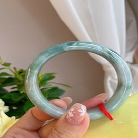 Natural Jadeite Bangle | 56.9mm | Width 14.5mm | #V569145000574