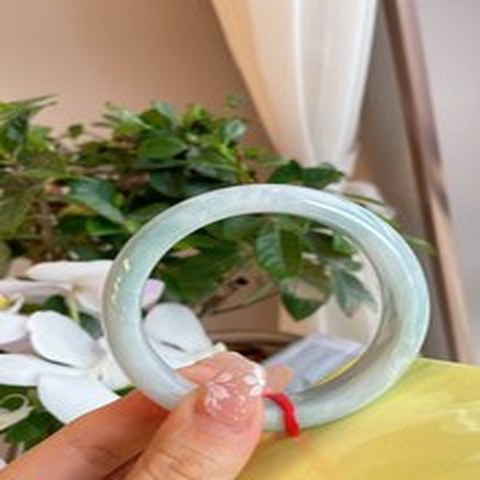 Natural Jadeite Bangle | 56.9mm | Width 14.7mm | #V569147000519