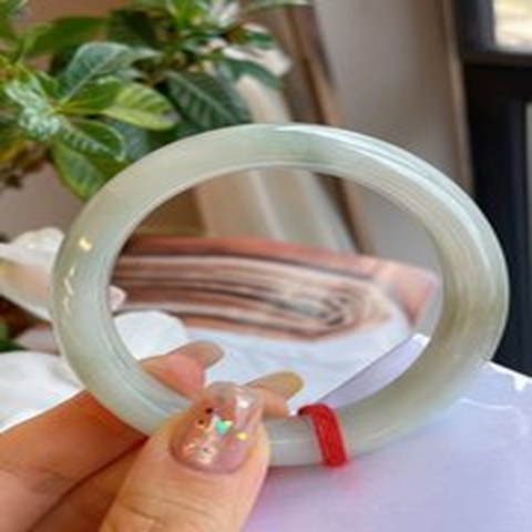 Natural Jadeite Bangle | 57.1mm | Width 14.7mm | #V571147000203