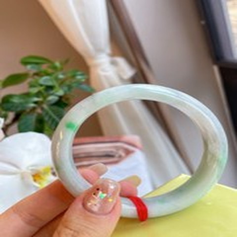 Natural Jadeite Bangle | 57.2mm | Width 15.1mm | #V572151000456
