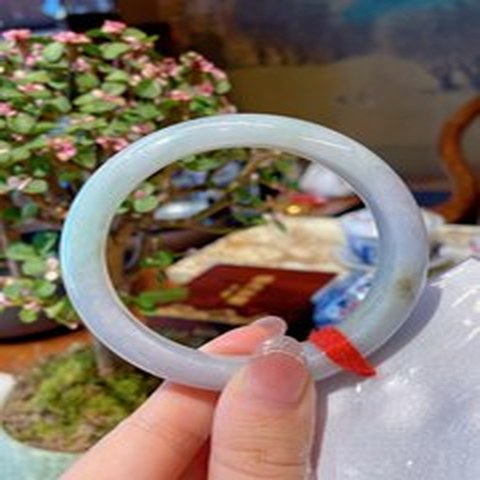 Natural Jadeite Bangle | 57.4mm | Width 12.7mm | #V574127000190
